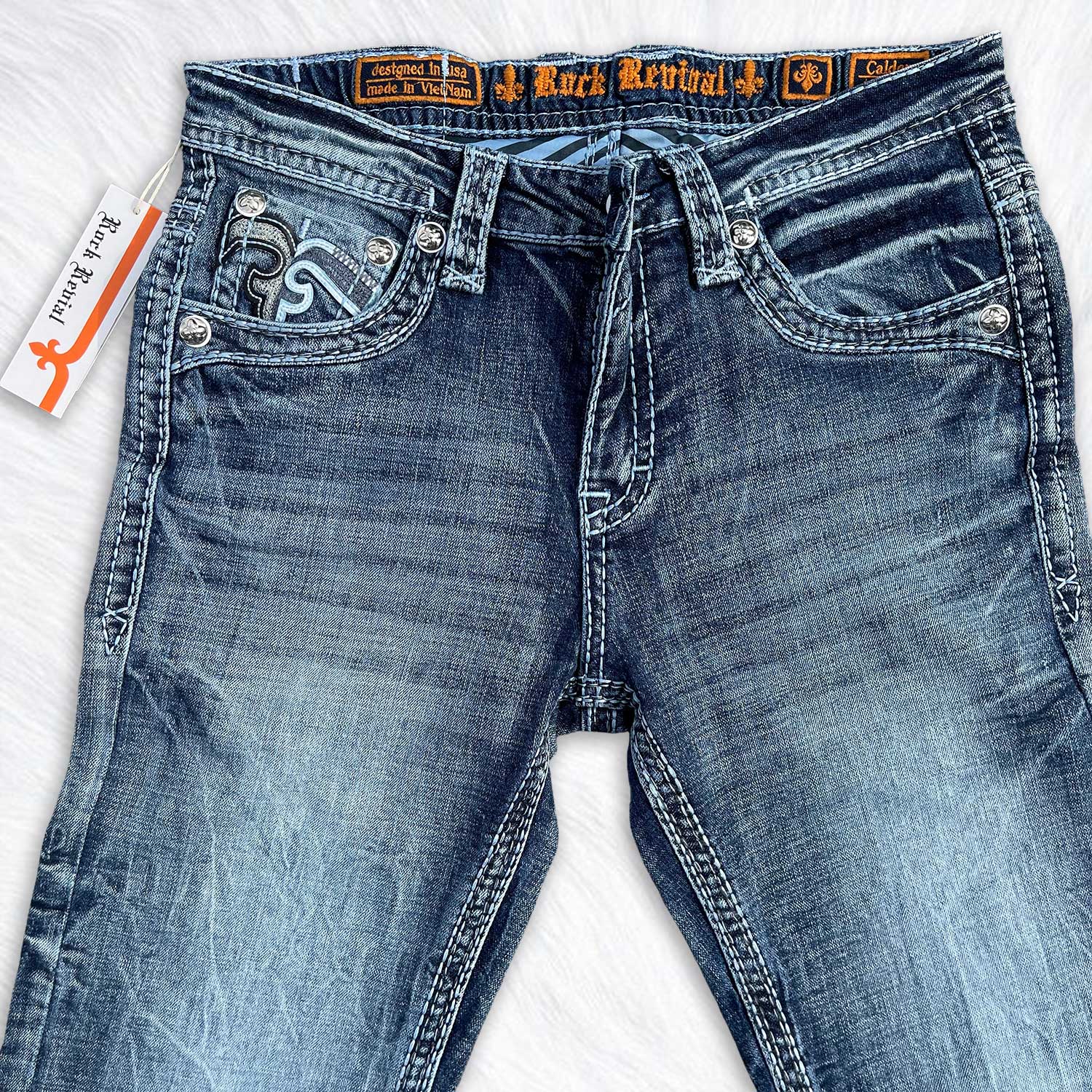 jeans for men – dark blue distressed denim – tribal embroidered studded back pocket – straight leg motorcycle jeans – western streetwear denim pants r10 jeans for men – dark blue distressed denim – tribal embroidered studded back pocket – straight leg motorcycle jeans – western streetwear denim pants r10